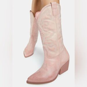 STEVE MADDEN Women's Pink Western Mid-Calf Boots